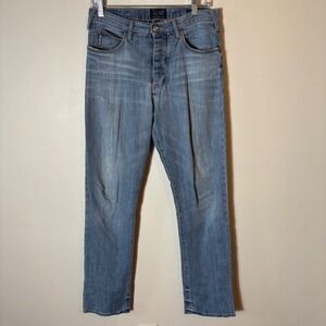 AJ Armani Jeans Light Wash Button‎ Fly Denim Pants Classic Size 30